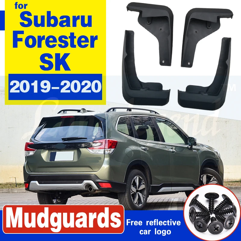Набор литых брызговиков для Subaru Forester SK 2019 на Брызговики щиток крыло передние и