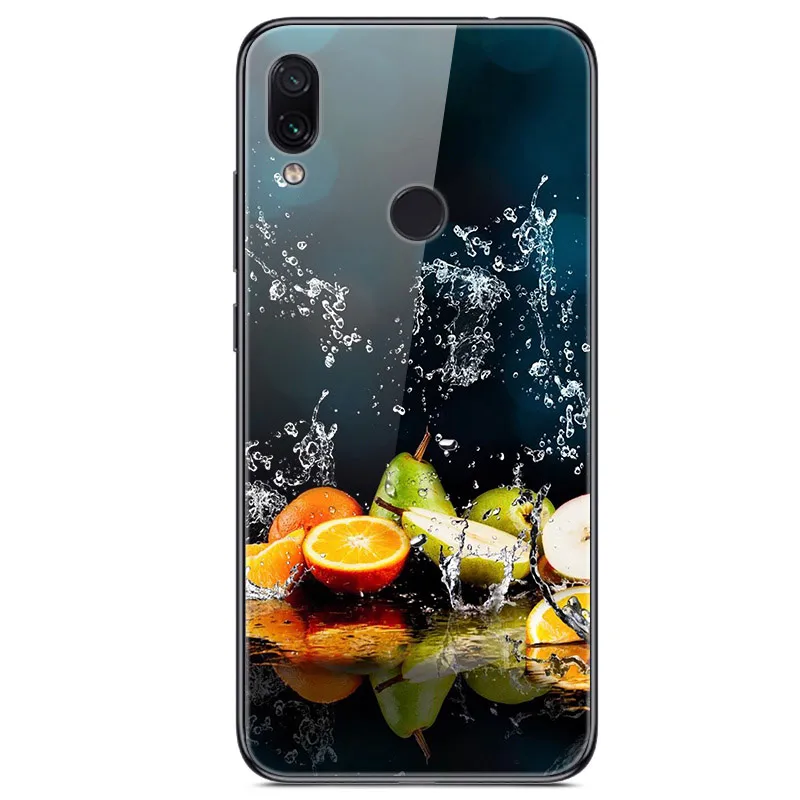 32 6,3 ''для xiaomi Redmi Note 7, чехол из закаленного стекла, мягкий бампер, 3D печать, чехол для xiaomi Redmi Note 7, Note7 Pro 7 S, чехол для телефона - Цвет: 32