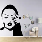 Новая Сексуальная Женская стена Съемная наклейка из ПВХ для гостиной спальни художественные наклейки
