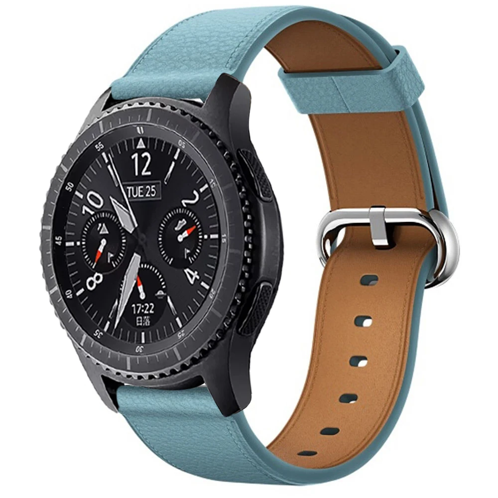 Ремешок для часов samsung gear S3 ремешок черный коричневый классический galaxy Watch active 46