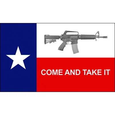 

FLAGCORE 3X5Fts 90X150cm Texas State M4 Gun Come And Take It Flag