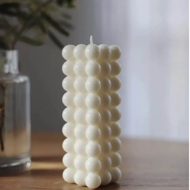 Силиконовая форма для свечей изготовления больших пузырей бетонная круглая