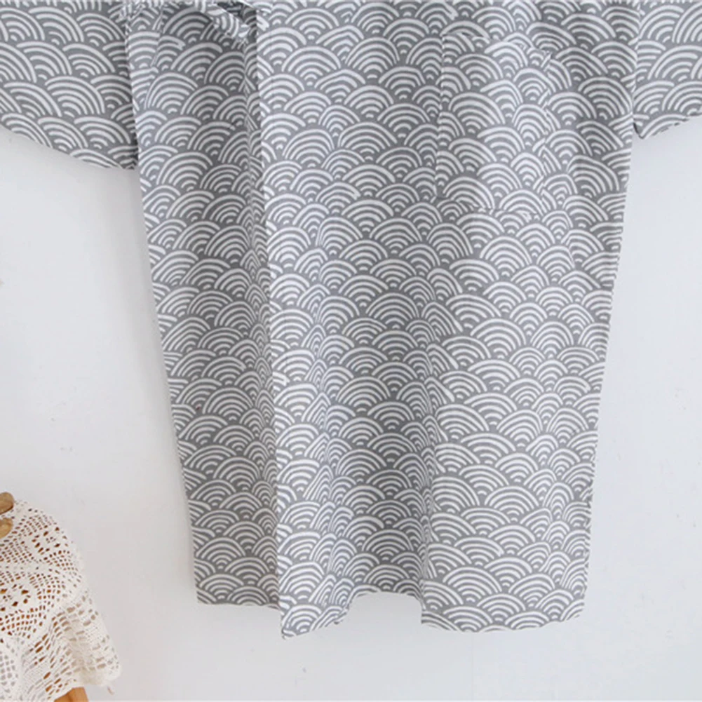 2019 Горячая Мужская мода новый принт кимоно халаты пижамы свободные длинные тренд