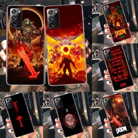 hot game doom eternal phone case for samsung j8 j6 j4 plus a02s a12 a22 a32 a42 a52 a72 galaxy m52 m51 m32 m31s m30s m21 m12 m11