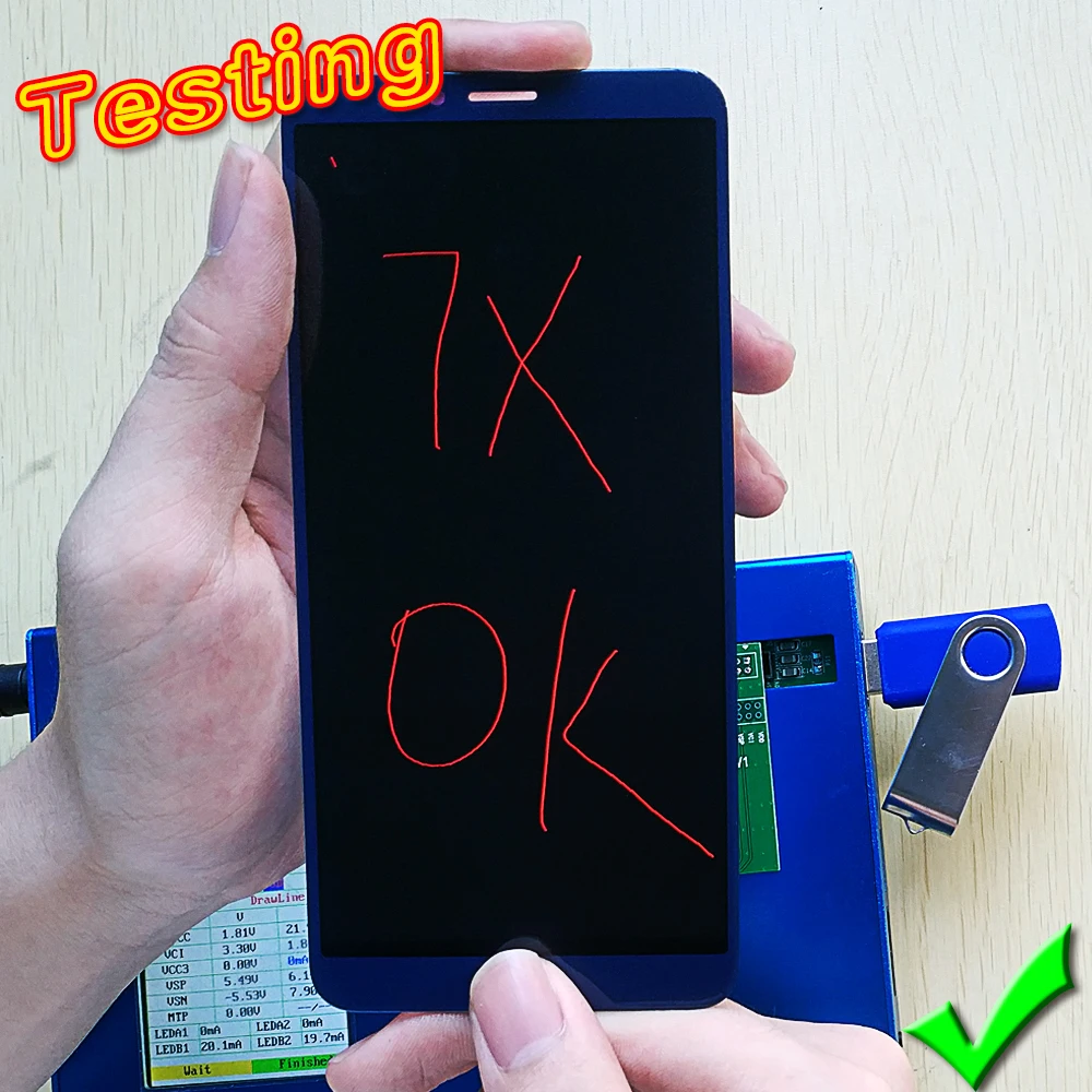 Vancca ЖК дисплея для Huawei Honor 7X BND L21 L22 L24 Mate SE сенсорный экран дигитайзер сборки рамка