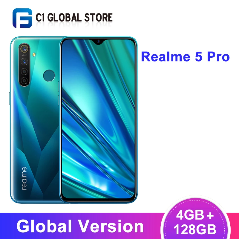 Смартфон realme 5 Pro 4 Гб 128 ГБ Восьмиядерный процессор Snapdragon 712 AIE 6 3 дюйма 48 МП