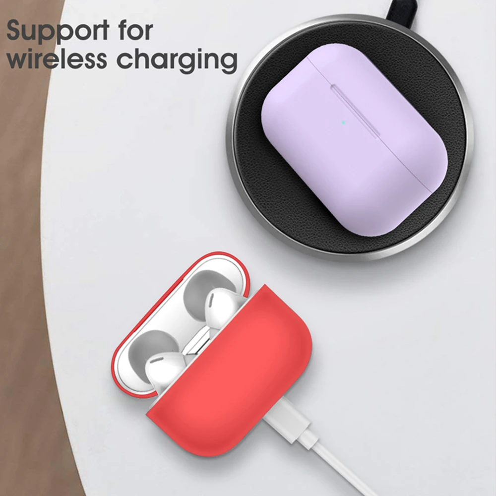 Силиконовый чехол для наушников Apple AirPods Pro TWS водонепроницаемый ударопрочный