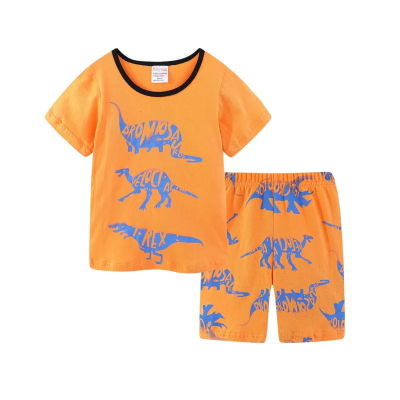 Комбинезон детский летний с принтом динозавра для мальчиков 2020 |