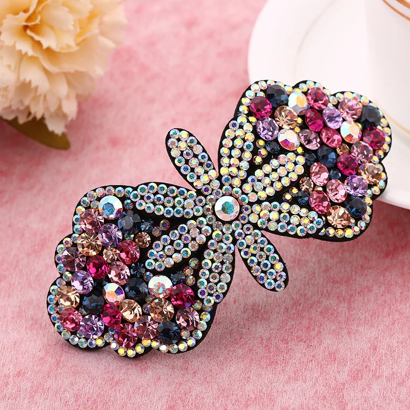 

Hot sale of new pinza pelo fashion crystal bow hairpin wholesale pince cheveux hair accessories exquisite ladies hair clips