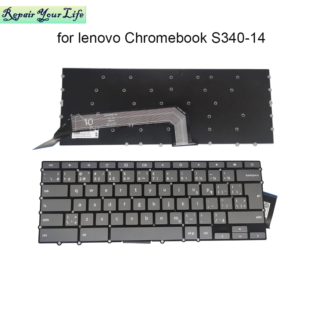 

Canadian French Keyboard notebook for lenovo Chromebook S340-14 S330 CF replacement keyboards laptop parts SN20R49186 LCM18B7