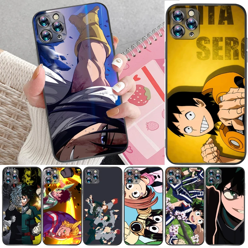 

My Hero Academia Tomura Boku Bakugou Katsuki Dabi Shigaraki Todoroki Shouto Phone Case For iPhone XR XS Max Back Cover Carcasa