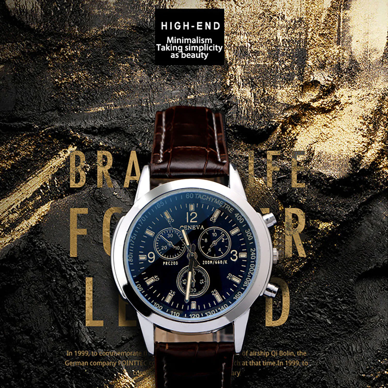 

2021 New Simple Fashionable Casual Men Style Watch Leisure Fashion Activity Wristwatch Leather Strap Digital Clock Gift For Male