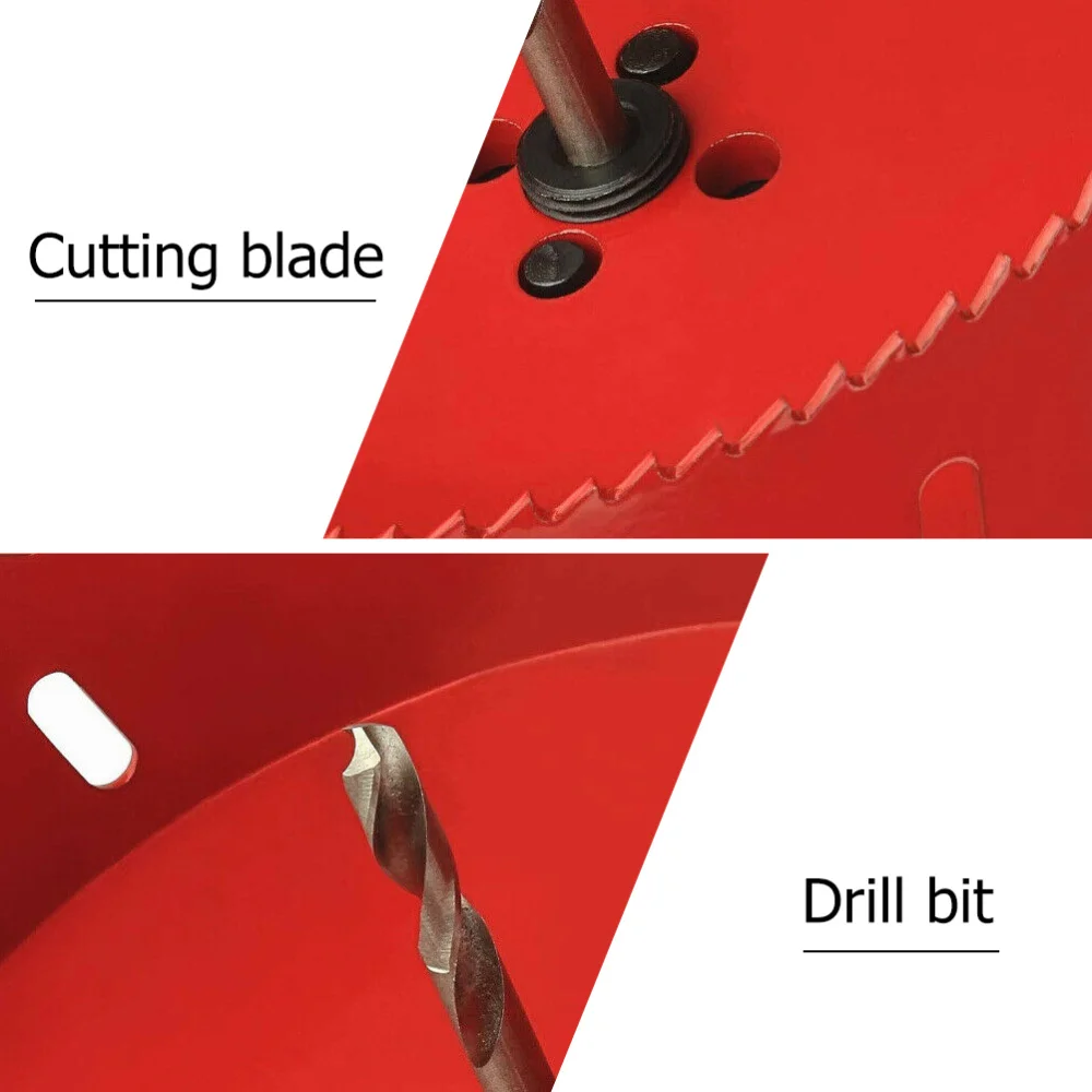 

1pc Metal Wood Hole Saws Opener Drill Bit Woodworking Diy Wood Cutter Drill Bit Metal Hole Opener for Woodworking (150mm Red)