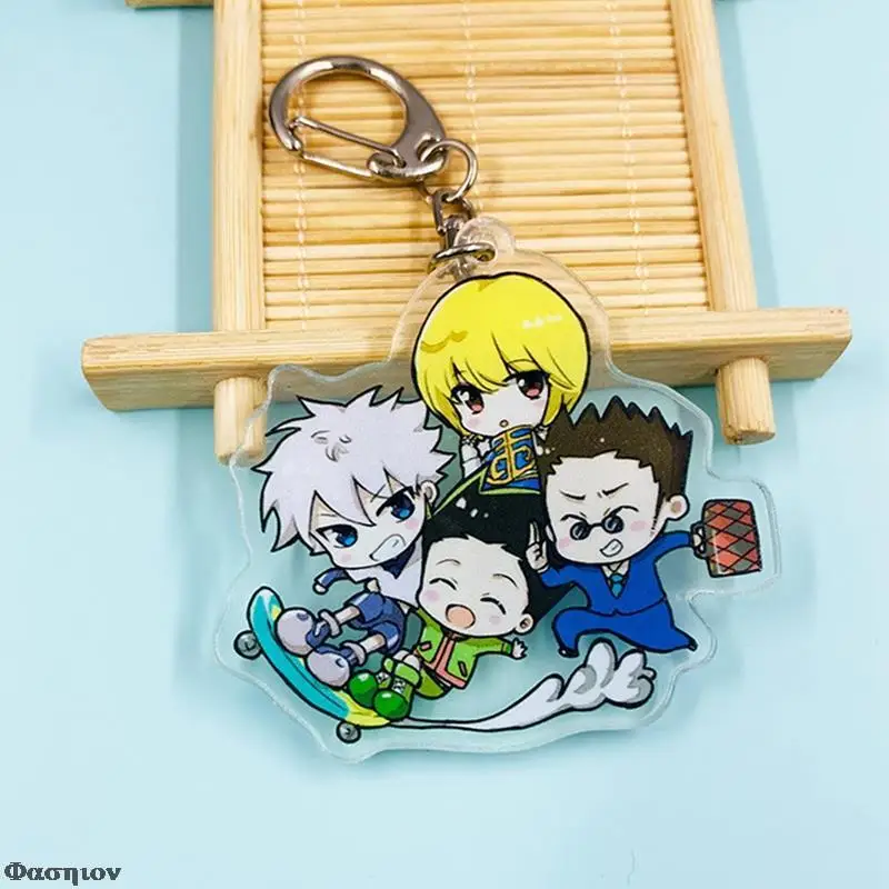 Аниме Killua Zoldyck Kurapika Key цепочки брелок косплей акриловый подвесной Новинка |