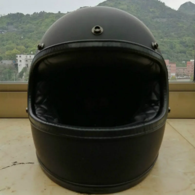 Glass Fiber Motorcycle Helmet Motocicleta Casco Matte Black Motorcycle Racing Helmet Full Face Good Safey Casco enlarge