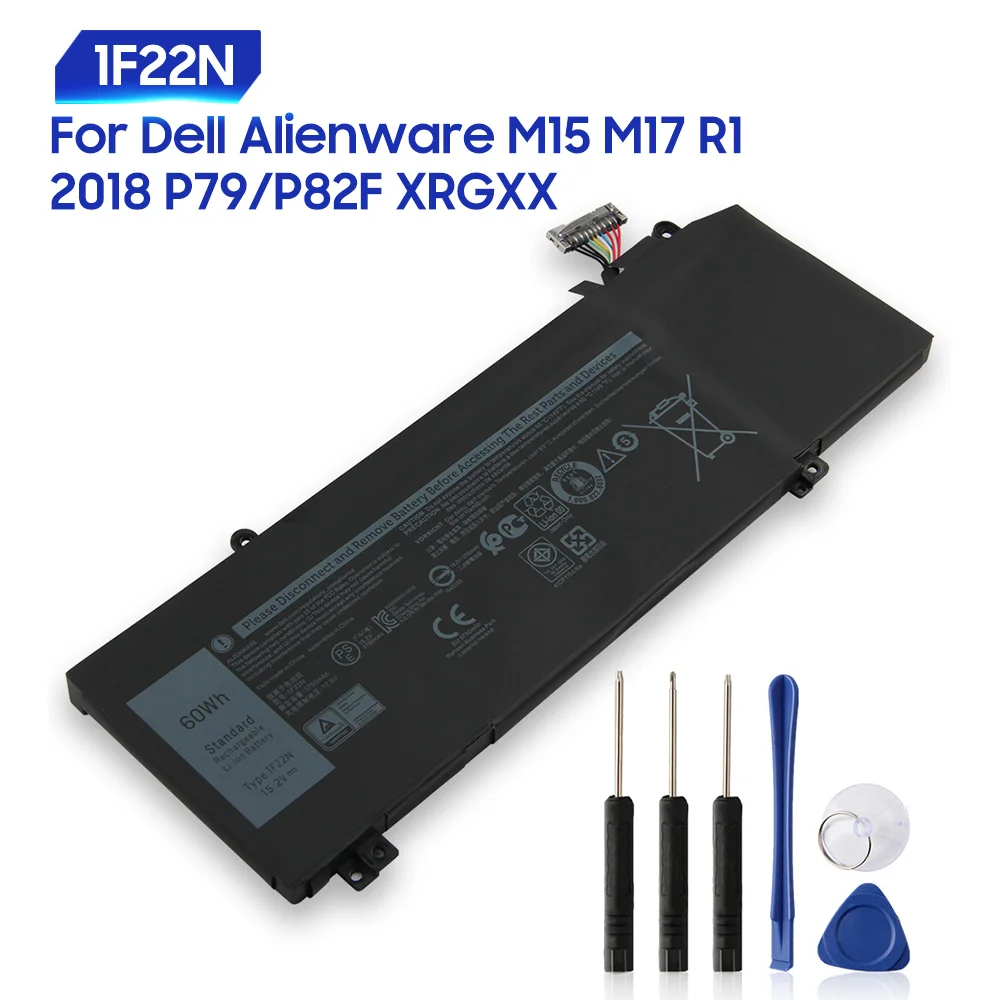 

Original Replacement Battery For Dell Alienware M17 R1 2018 M15 P79/P82F XRGXX 1F22N Genuine Battery 3750mAh