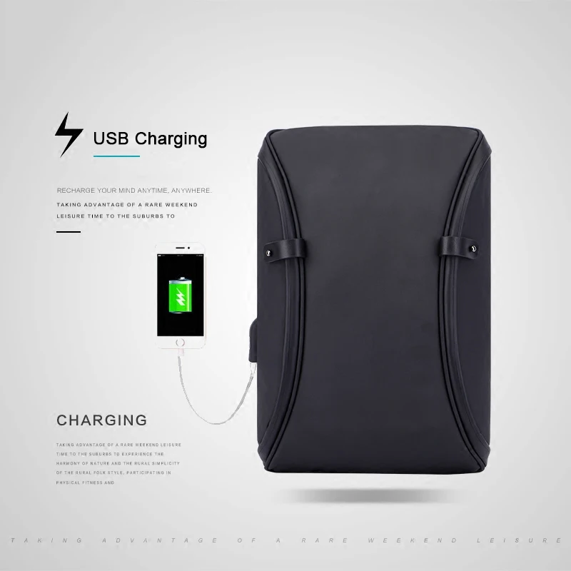 Известный бренд Мужская нагрудная сумка водонепроницаемая противокражная USB