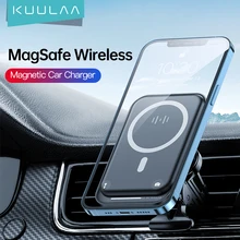 KUULAA 15W Qi Magnetic Wireless Car Charger Phone Holder for iPhone 13 12 Pro Max Universal Wireless Charging Car Phone Holder