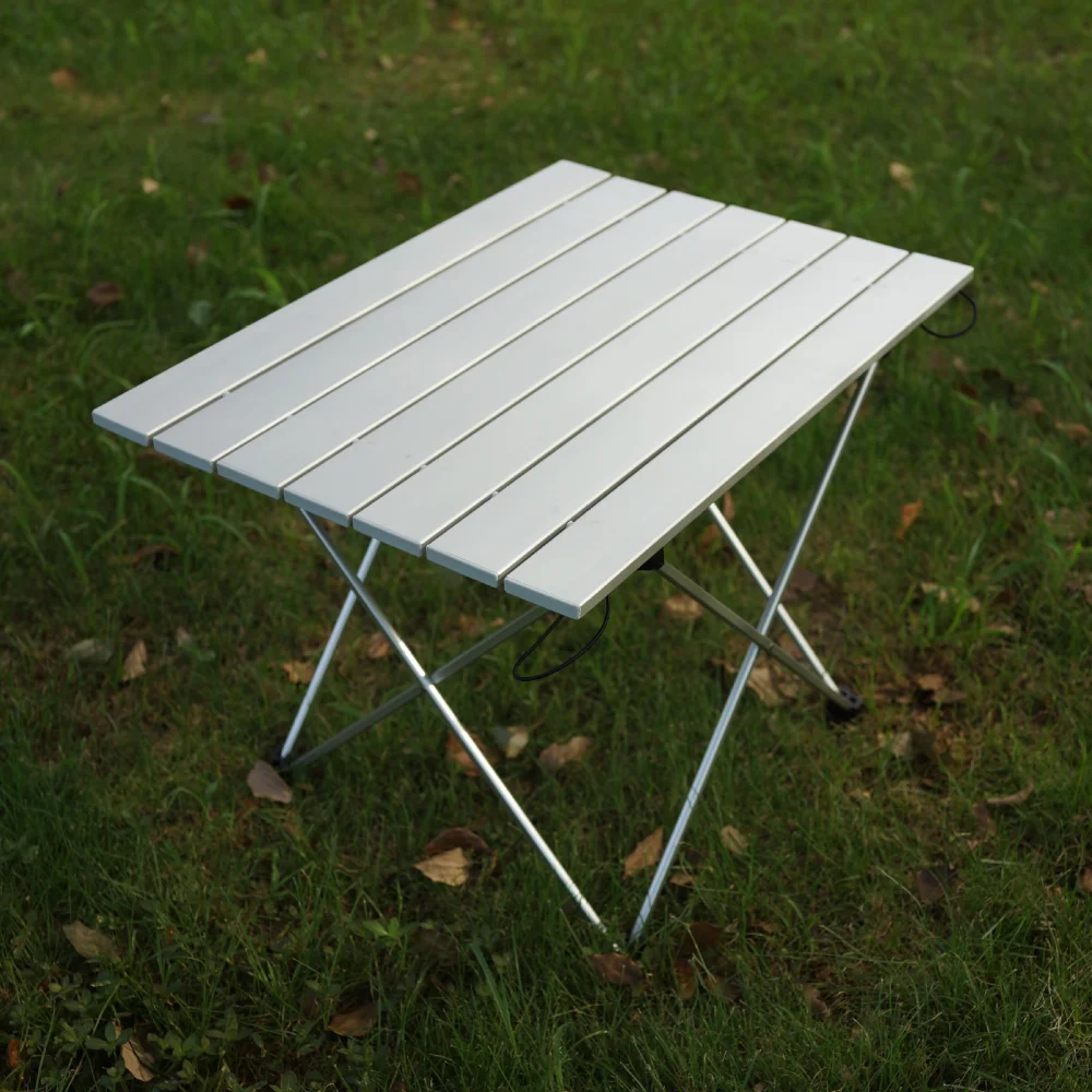 Portable Outdoor Aluminum Alloy Folding Table Barbecue Camping Picnic Tables Multiple Colors Two Sizes Adjustable Height