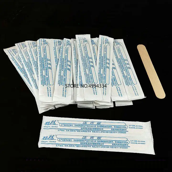 100 шт./лот 15 см одноразовый Деревянный/бамбуковый шпатель для языка