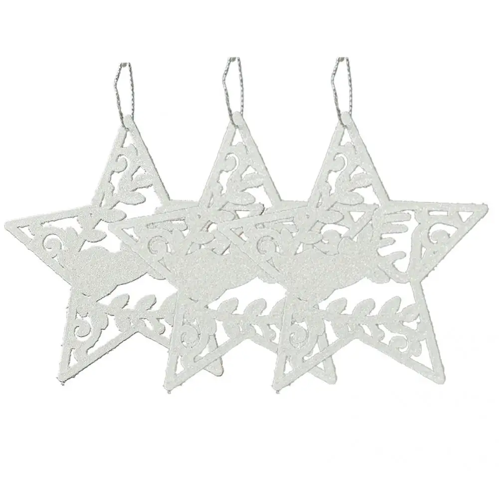 1/2/3Pcs Hanging Ornament Nice-looking Creative Snowflake Angel Wings Elk Xmas Pendants Eco-friendly Christmas | Дом и сад