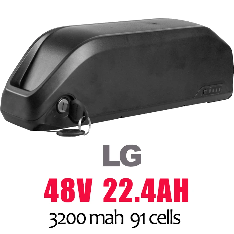 48V22.4AH Ebike LG литиевая батарея 48 в 52 в 21 Ач 23.8ач для Bafang BBS02 BBSHD мотор электрический велосипед литий-ионный аккумулятор ebike чехол для батареи - Цвет: 48V22.4AH