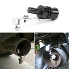 5 цветов SMLXL Универсальный Автомобильный хвостовик модифицированный свисток выхлопная труба автомобиля турбо звук хвост с винтом