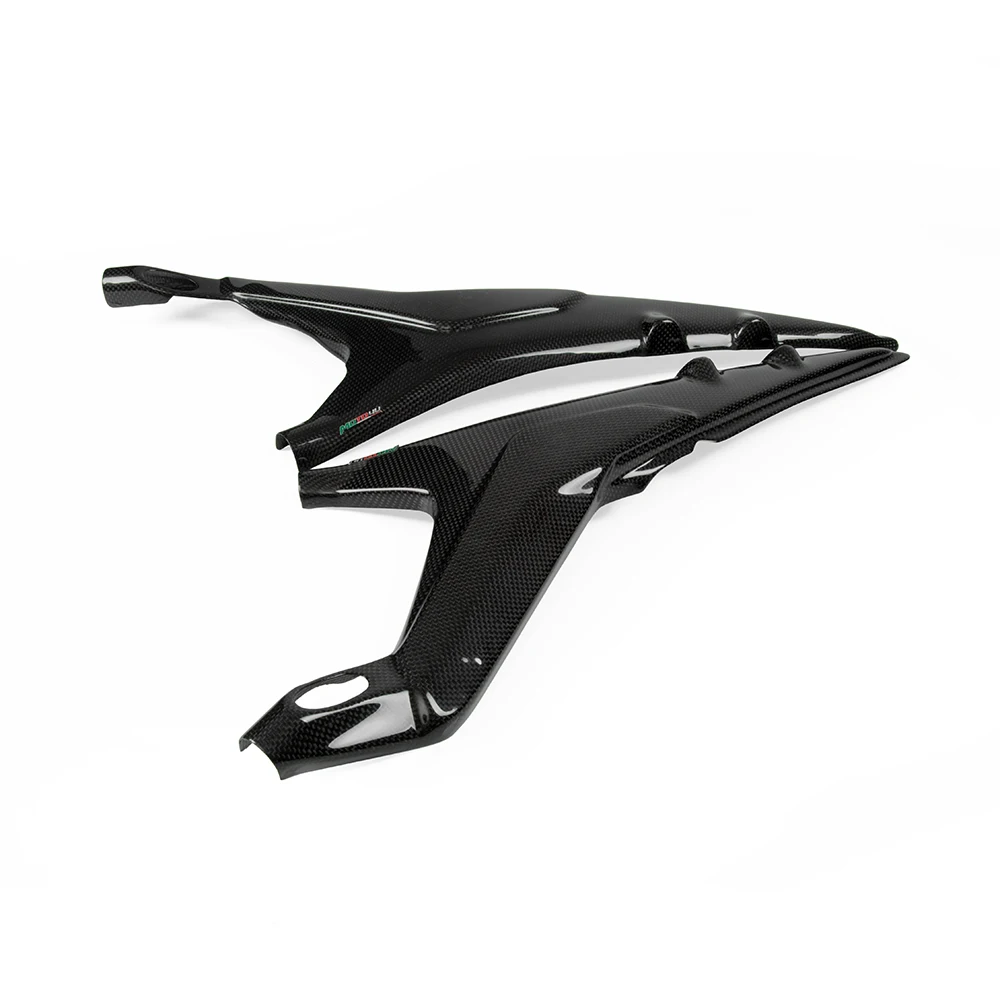 Настоящий мотоциклетный из углеродного сплава задняя панель сиденья боковой