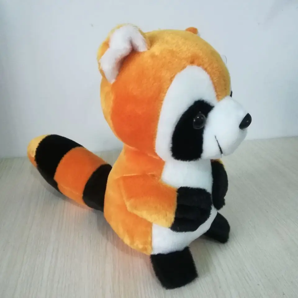 

about 22cm cute yellow raccoon plush toy soft doll,baby toy birthday gift b0597