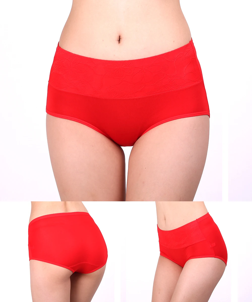 4 шт., Ropa Interior Femenina, Женские Модальные трусы, Трусики с высокой талией, нижнее белье большого размера, дамское нижнее белье