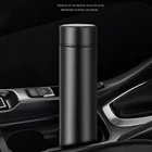 Умная изоляционная чашка, бутылка для воды, СВЕТОДИОДНЫЙ Цифровой температурный дисплей, термокружки из нержавеющей стали, интеллектуальные изоляционные чашки 500 мл