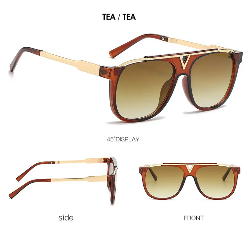 Винтажные очки TTLIFE круглые классические солнцезащитные с пчелами и буквами для