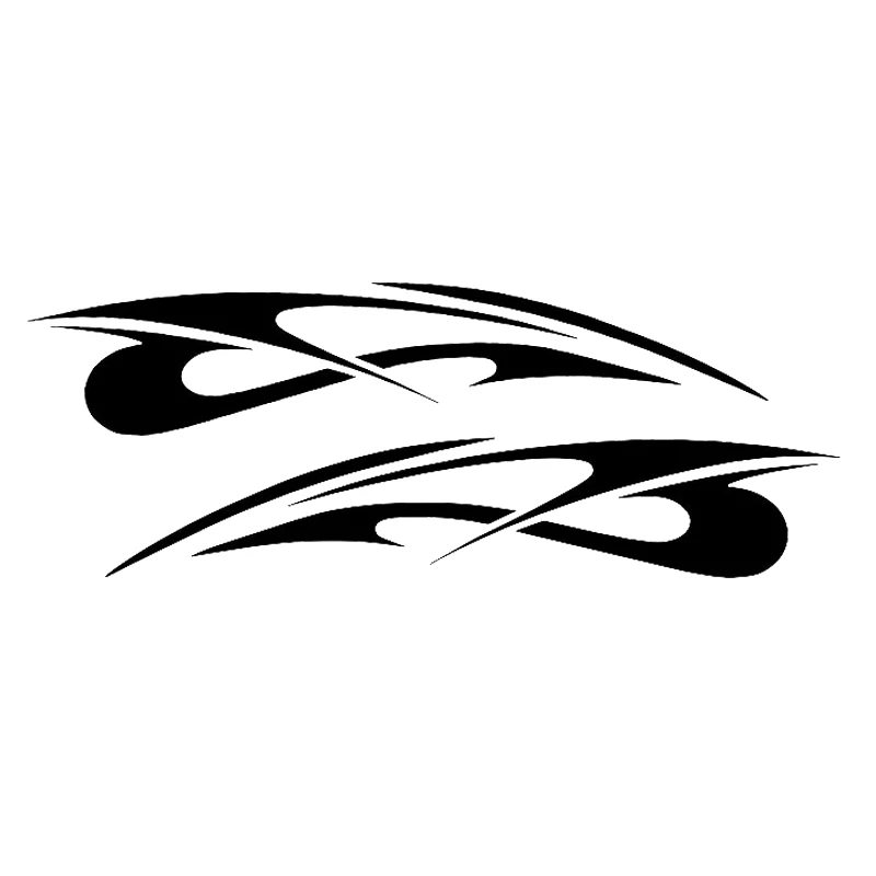 

Car Styling 2 X Cross Bow Beautiful Abstract Stripes Art Car Stickers for Camper Van RV SUV Trailer Car Styling Vinyl Decal Jdm