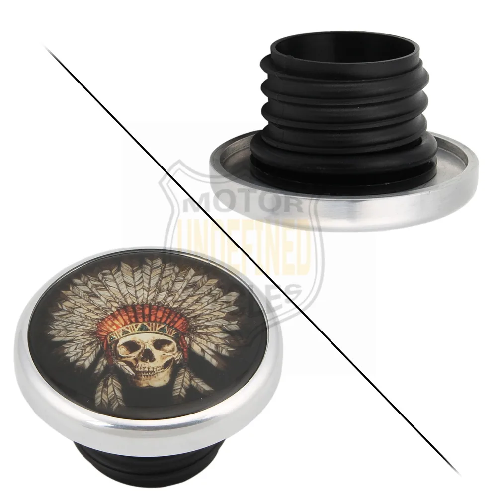 Хромированная мотоциклетная крышка с черепом для топливного масла и бензобака