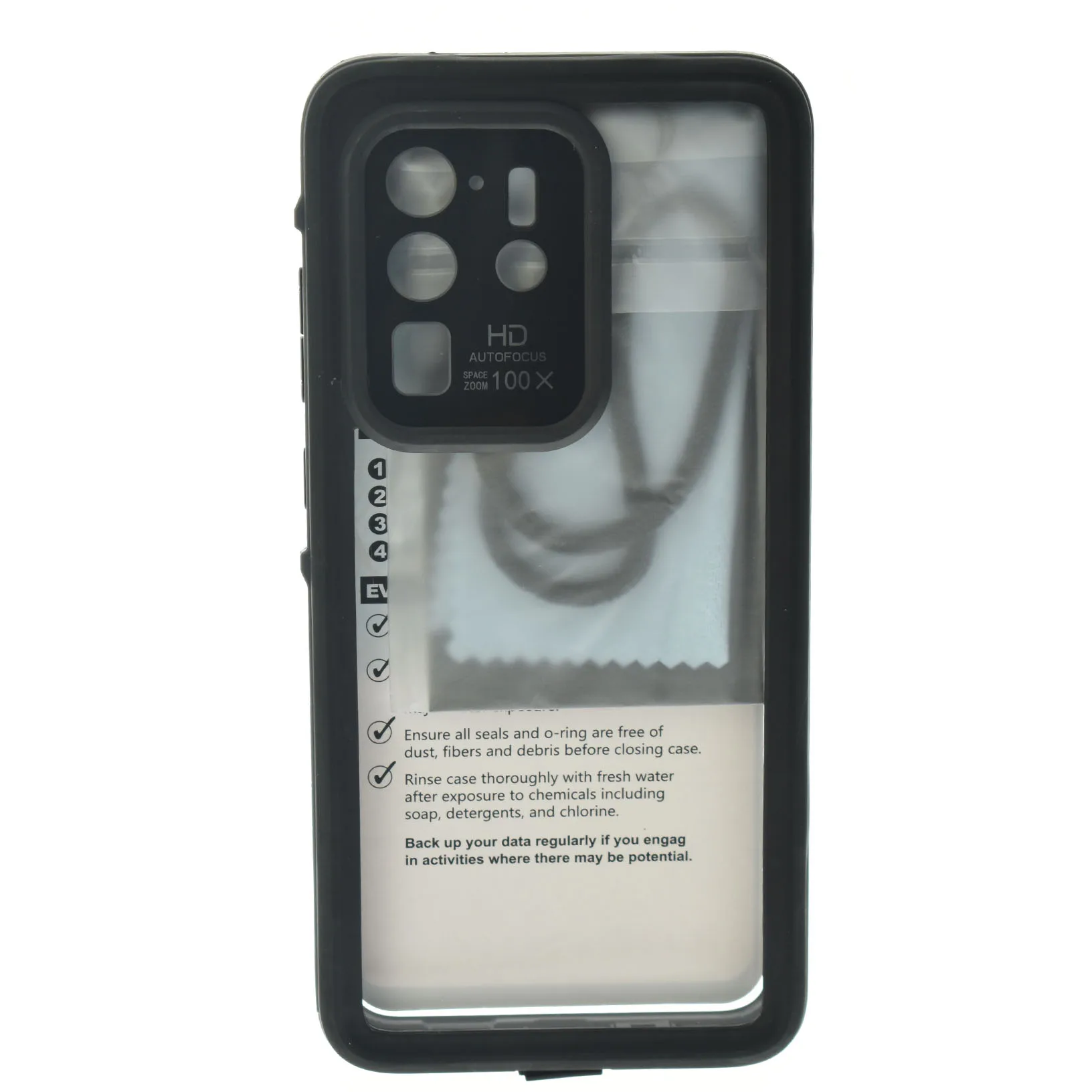 

For Samsung Galaxy S20/Note 20 Ultra 5G/S20+ Plus Waterproof Clear Case Cover