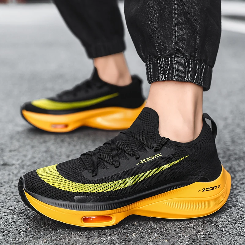 

Men's running shoes Cushion breathable mesh sneakers Women's tennis sneakers Couple soft-soled fashion shoes