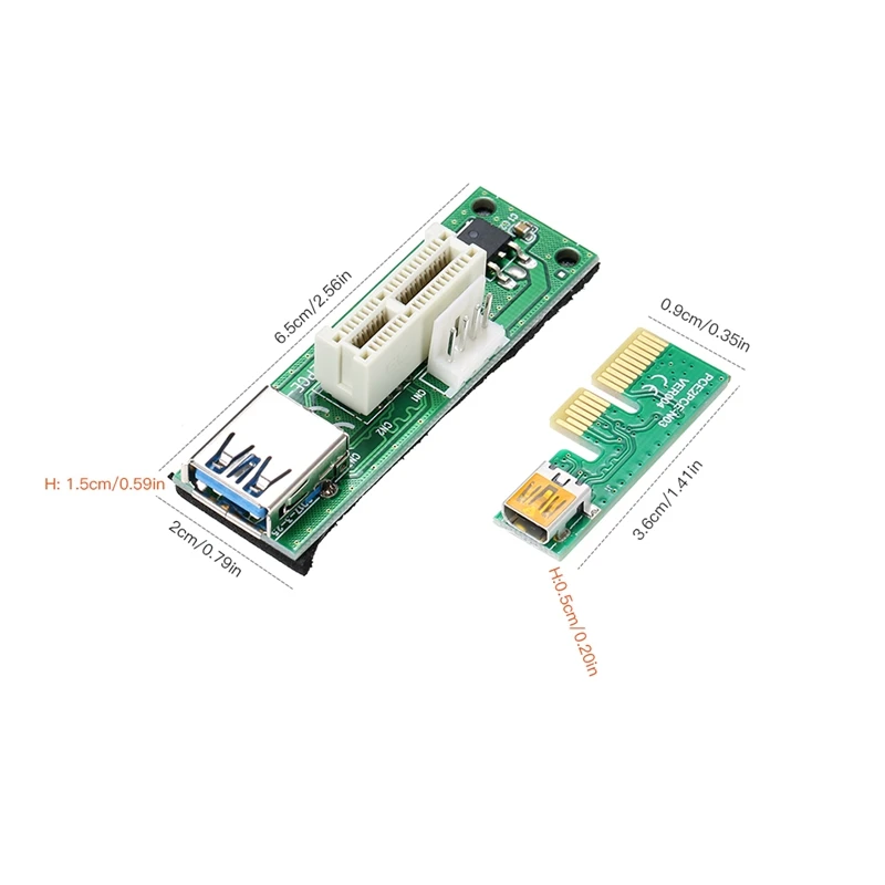 Mini PCI E X1 Удлинительный кабель PCIE 1X карта расширения с USB кабелем и SATA|Платы
