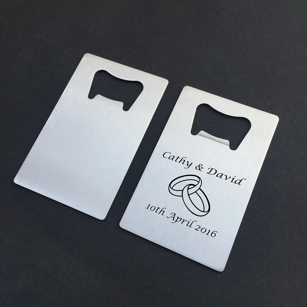 100 шт. Пользовательский логотип именная печать Персонализированная Свадебная