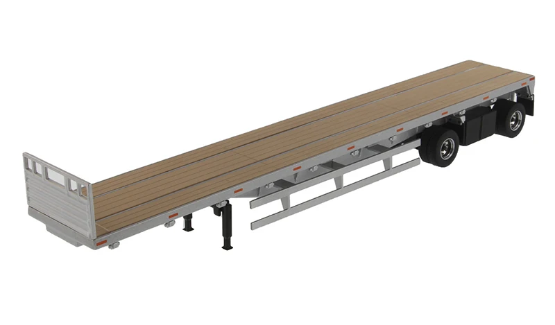 

NEW Diecast Masters 1/50 Scale 53' Flat Bed Trailer in Silver - Trailer Only (#91023)