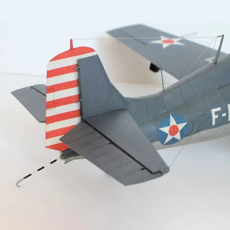 1:33 Scale Grumman F4F Wildcat Fighter сделай сам ручная работа бумажная модель набор головоломок