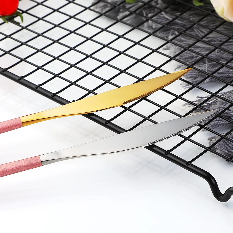 304 корейский Ресторан из нержавеющей стали столовые приборы в западном стиле