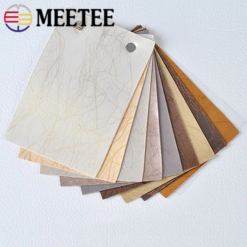 Meetee 50X138cm Artificial PU Lightning Leather Fabric Home Textile Decorative Craft Waterproof DIY Sofa Material | Дом и сад