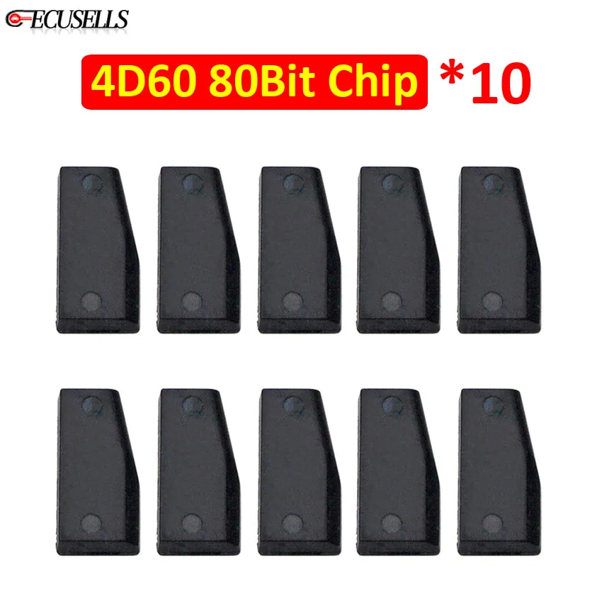 10 шт./лот чип автомобильного ключа 4D60 80 бит 4D ID60 керамический транспондер 80Bit для