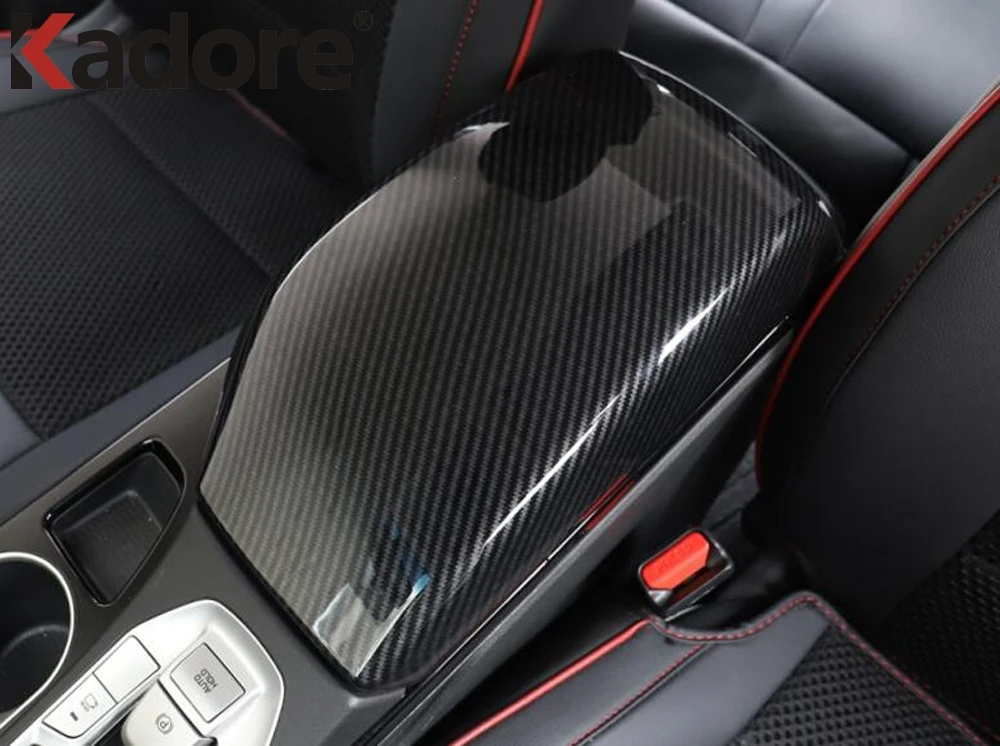 Для hyundai Tucson 2015 2019 2020 углеродное волокно внутренняя дверь подлокотник панель окно