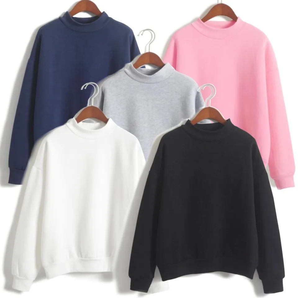 

2020 Brand Men Round Neck Sweatshirt Solid Color Pullover Leisure Loose Mens And Womens Sweatshirt