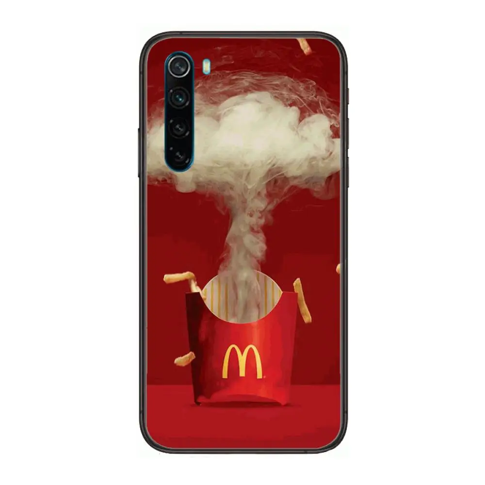 

Good-looking McDonald's cartoon Phone Case For XiaoMi Redmi Note 9S 8 7 6 5 A Pro T Y1 Anime Black Cover Silicone Back Pretty