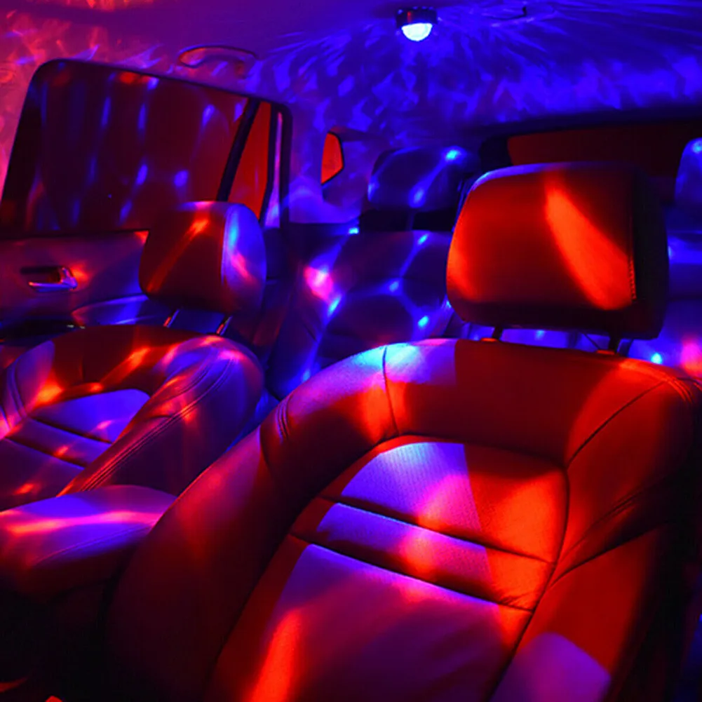 

USB Decorative Lights AUTO Atmosphere Car Interior LED Light Projector