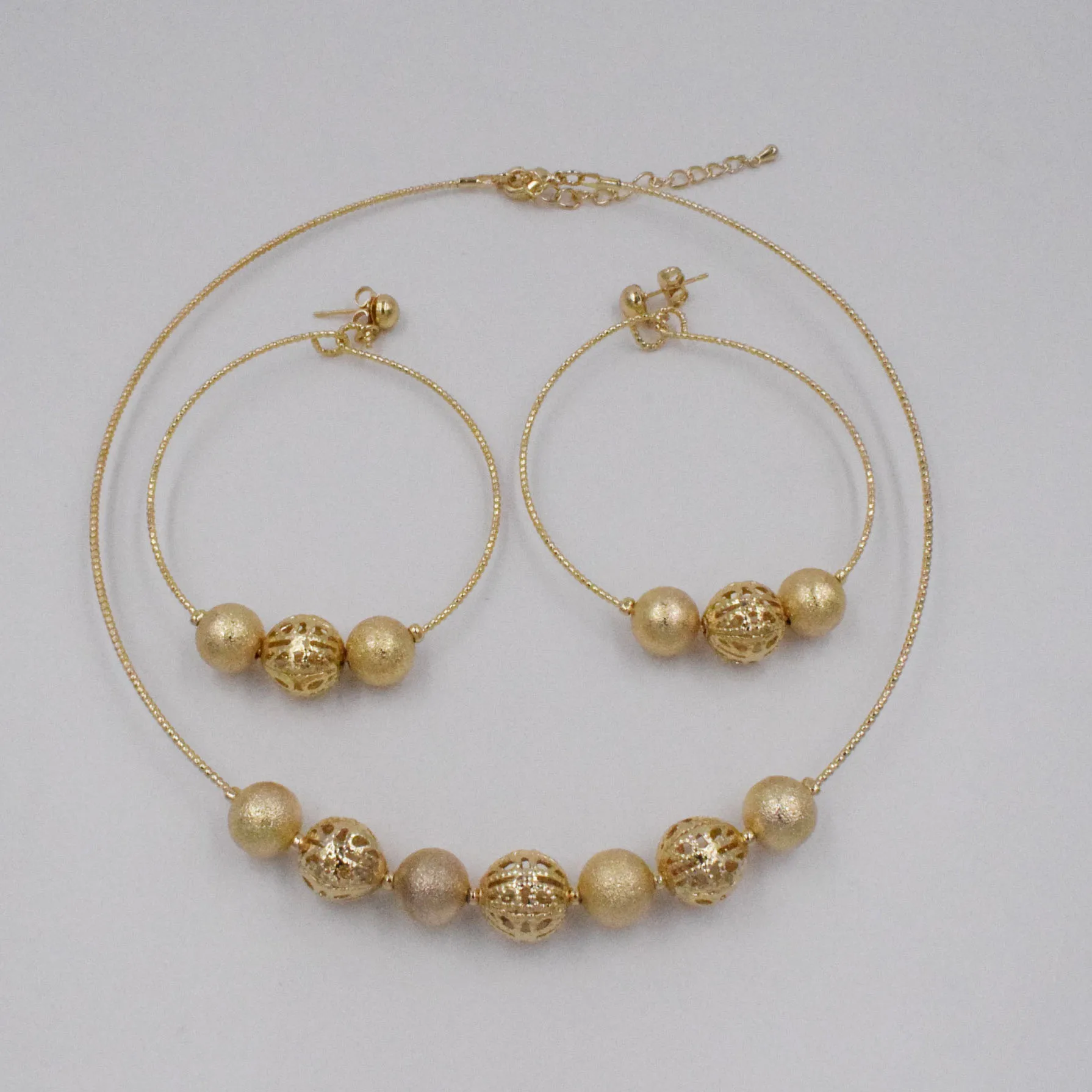 Новый дизайн высокое качество Италия 750 золотой цвет набор украшений для женщин