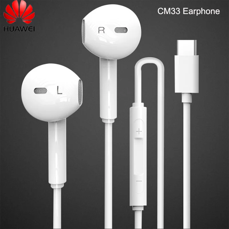 

Наушники HUAWEI CM33 USB/Type-C, проводная гарнитура с микрофоном и регулятором громкости для Huawei P40, P30, P20 Pro, Mate 40, 30 Pro, Nova 5, 5i, 5T, 6, 7