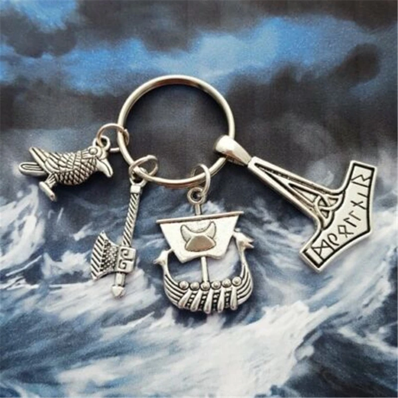 

Viking Key Ring, Viking Key Chain, Viking Gift, Gift for Him Nerd